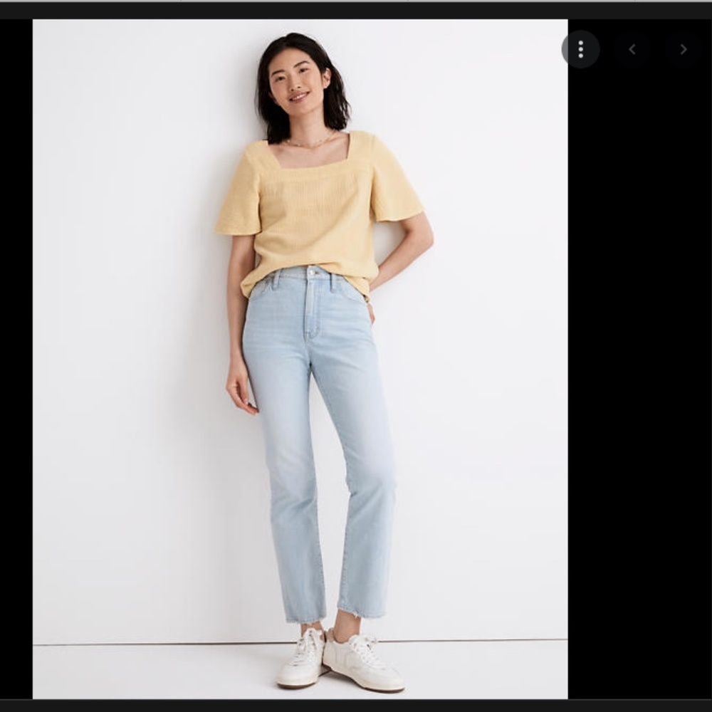 NEW Madewell Slim Demi-Boot Jeans in Bellmeade Wash Sz 32 NWT